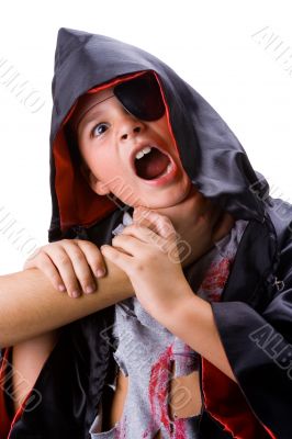 Boy with dracula disguise 1