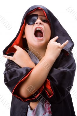 Boy with dracula disguise 2