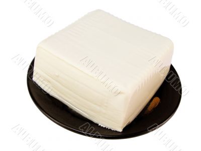Tofu on a plate