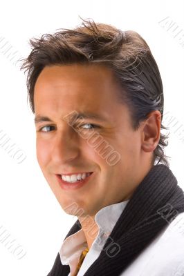 Young man smiling