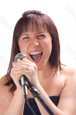 Singing with a mic