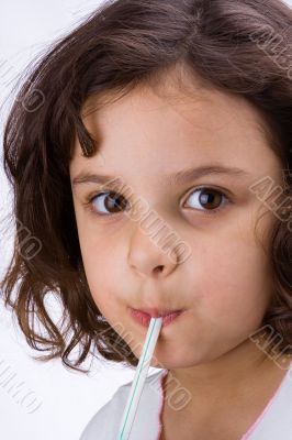 Child with straw