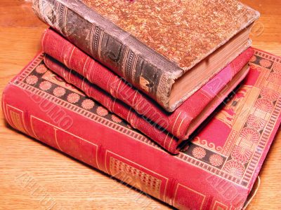 Stack of old books