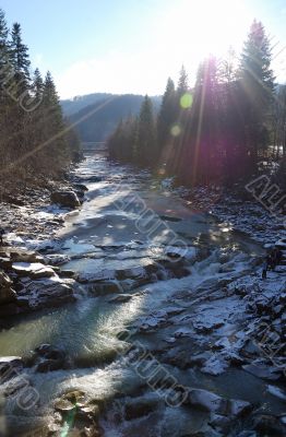 River in mountains