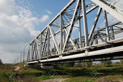 Railway bridge over small river