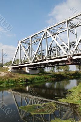 Railway bridge over small river