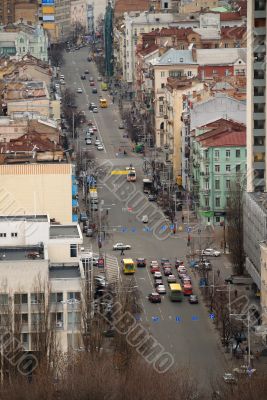 Kiev from top point view. Panorama