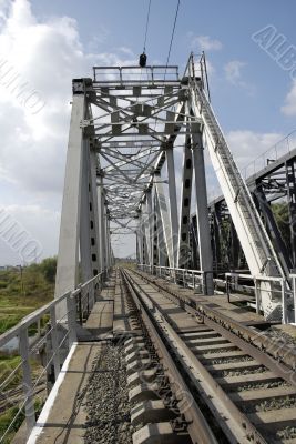 Railway bridge over small river