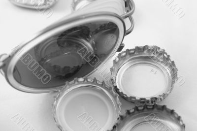 glass and beer cork