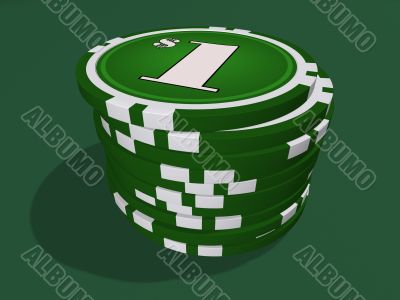 One dollar chips