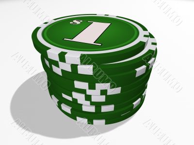 One dollar chips