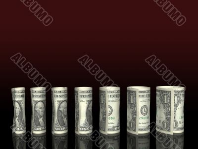 Dollar bills chart
