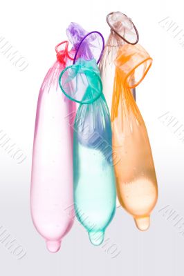 Condoms with water