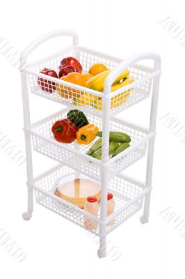 Cart with fruits