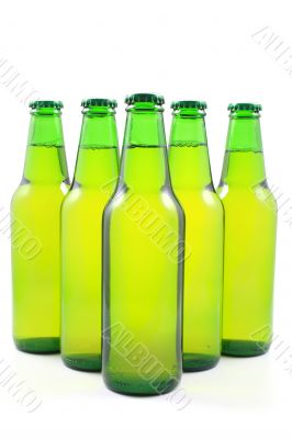 bottles of beer isolated