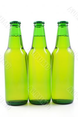 bottles of beer isolated
