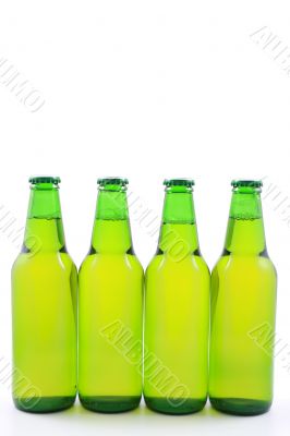 bottles of beer isolated