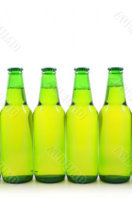 bottles of beer isolated