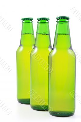 bottles of beer isolated