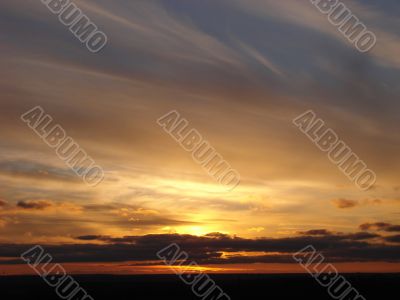 cloudy evening sky
