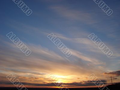 cloudy evening sky