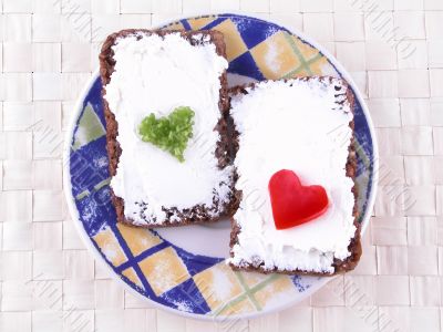 sandwich with vitamins
