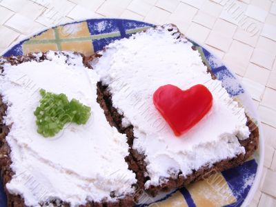 sandwich with vitamins
