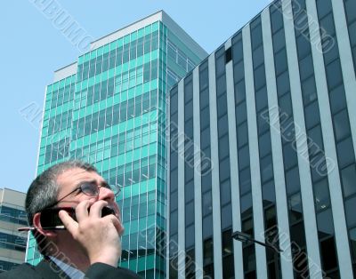 Businessman In A City