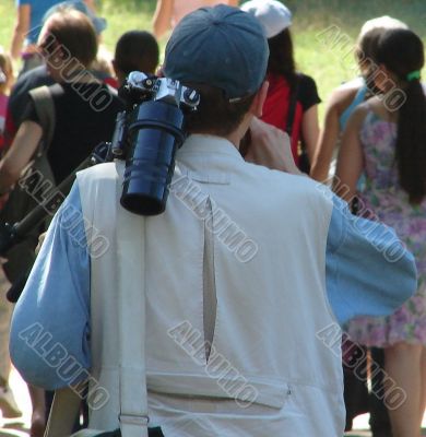 Outdoor photographer on the mission