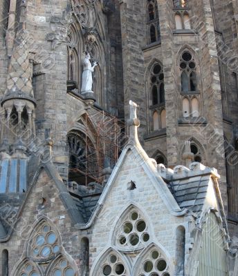 Barcelona. Cathedral Sagrada Familia.Fragment