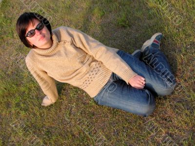 Girl with sunglasses