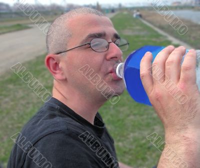 Man drinking