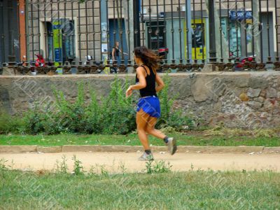 The running girl