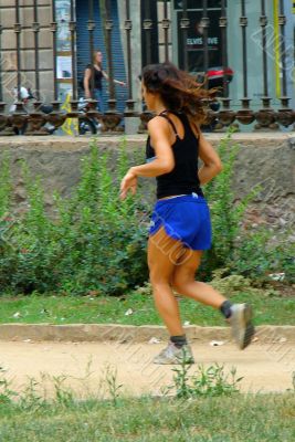 The running girl