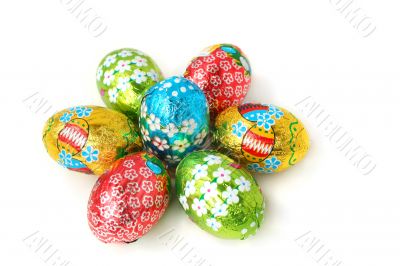 Easter eggs background
