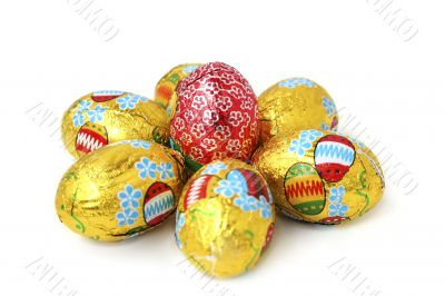 Flower of easter eggs
