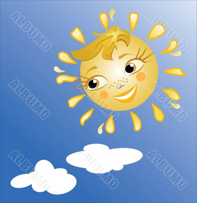 The sun smiles