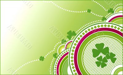clovers green background