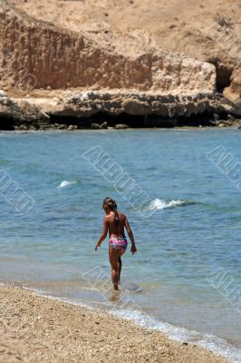 girl on the beach
