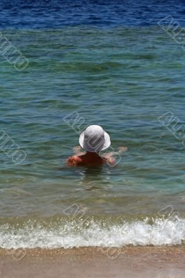 Summer, beach, sea and hat