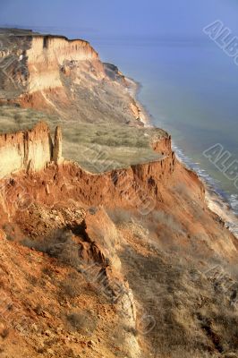 landscape. Rock and sea