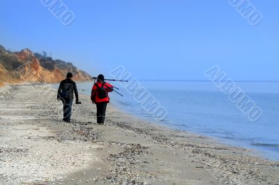 The photographers and seascape