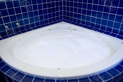 Jacuzzi with bubbles