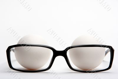 Reading glasses and eggs