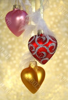 Christmas hearts
