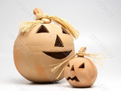 Pumpkin in clay