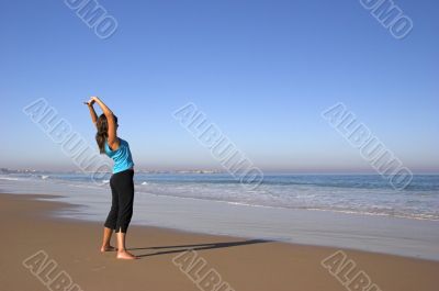 Woman on the beach