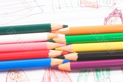 colored pencils