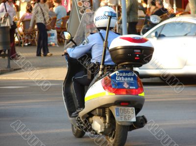 The motorized police