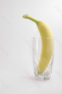 banana in a glass